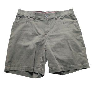 Lee Total Freedom Men Stretch Waist 34 Olive Casual Shorts Outdoor Work Pocket